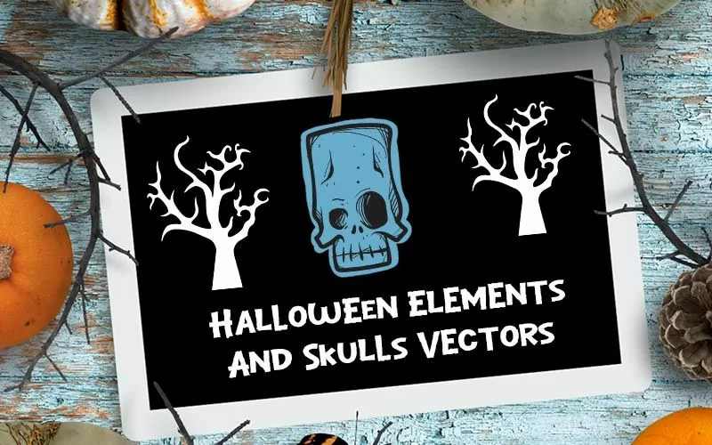 Halloween elements and skill vectors feature image