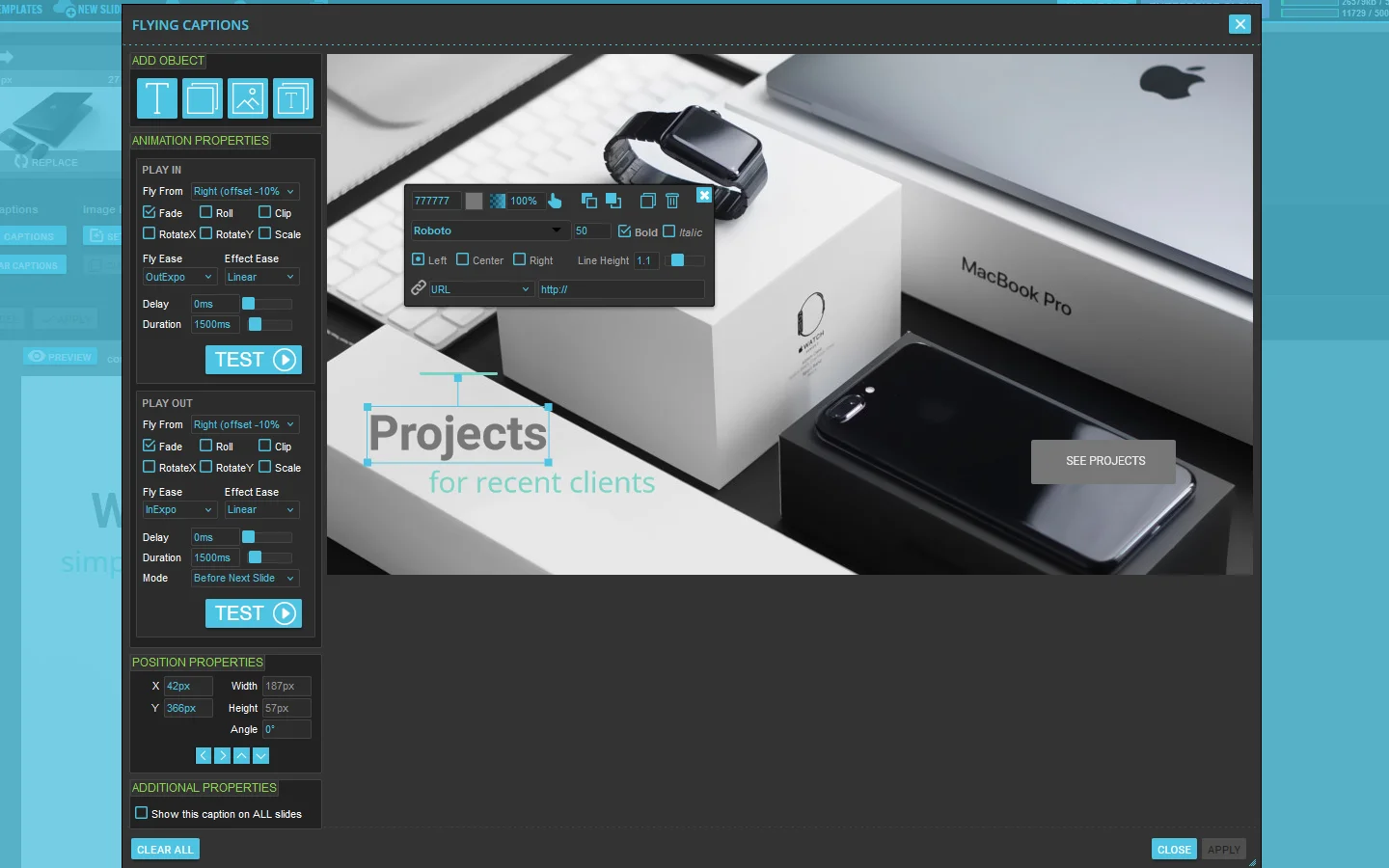 ComSlider Photo Editing UI