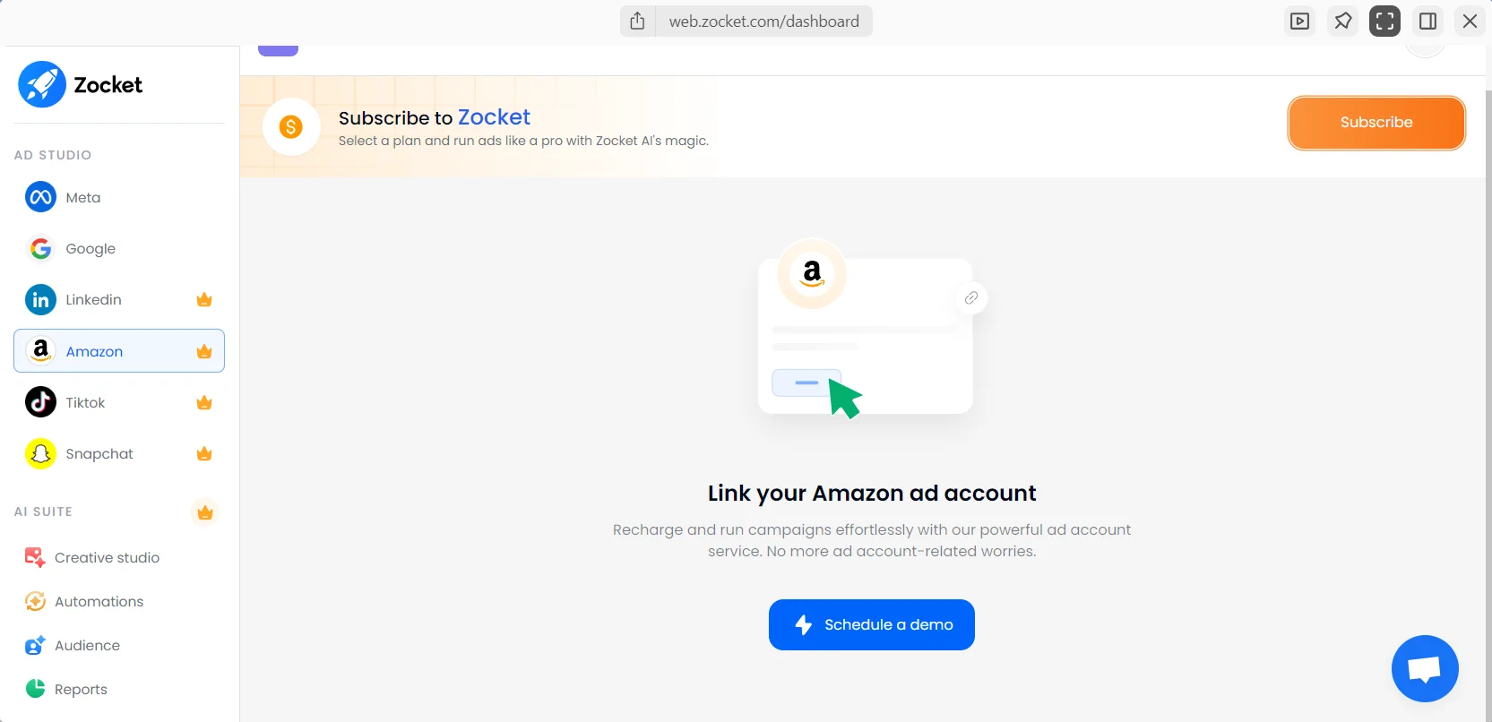 Zocket Ad Management Tool Integration With Amazon And Other Applications
