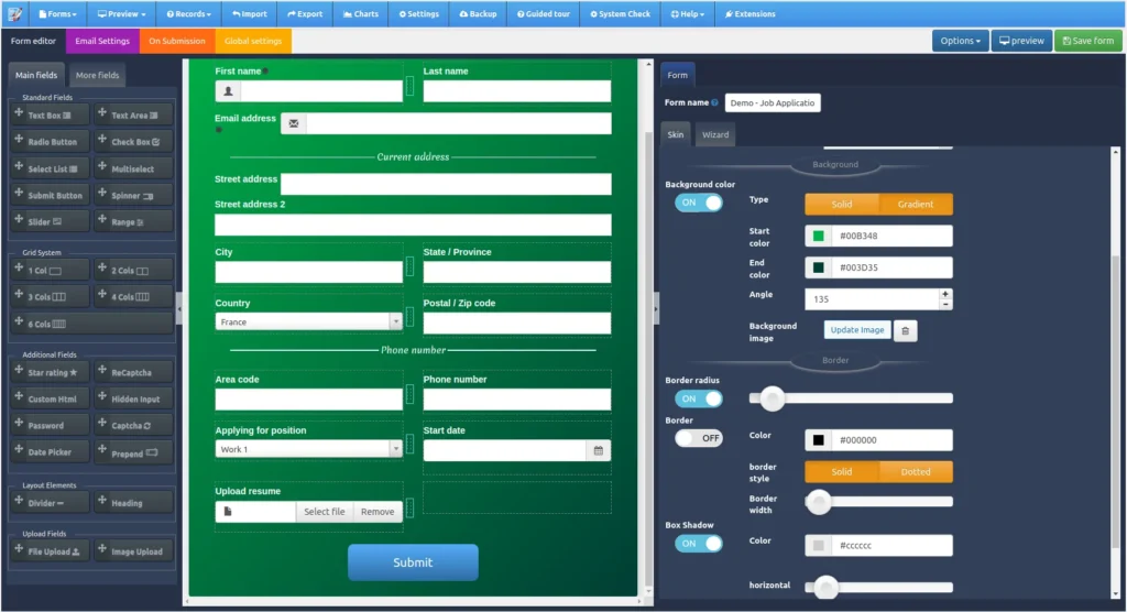 Form Editor - WordPress Form Builder