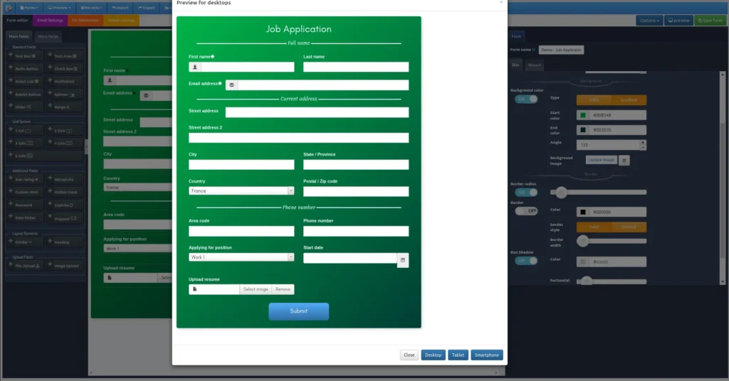 Form Preview - WordPress Form Builder