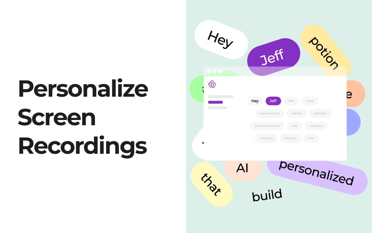 Potion Personalize Screen Recording Feature