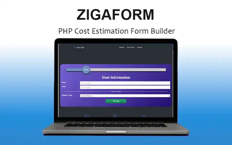 Zigaform-PHP Cost Estimation Form Builder feature image