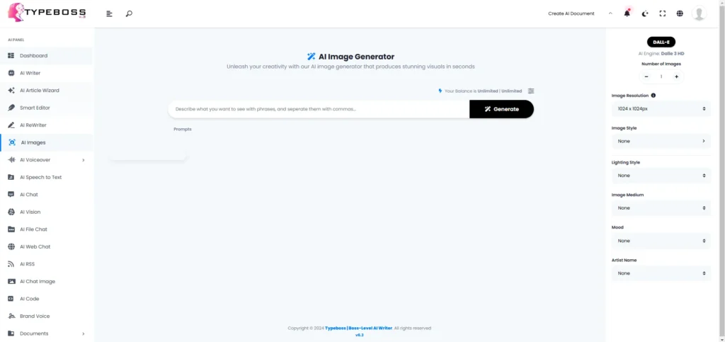 AI Image Generator Preview Image