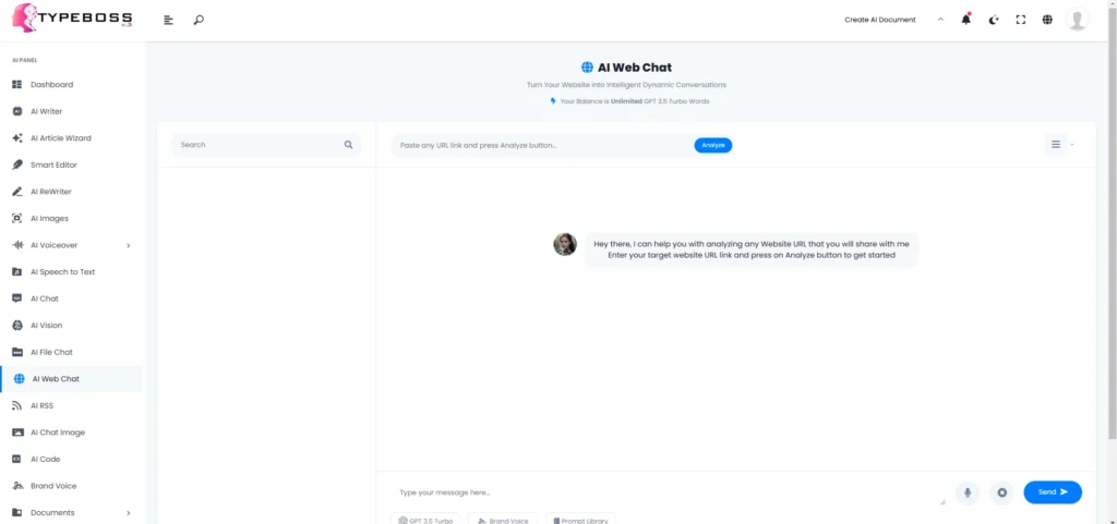 AI Web Chat Preview Image