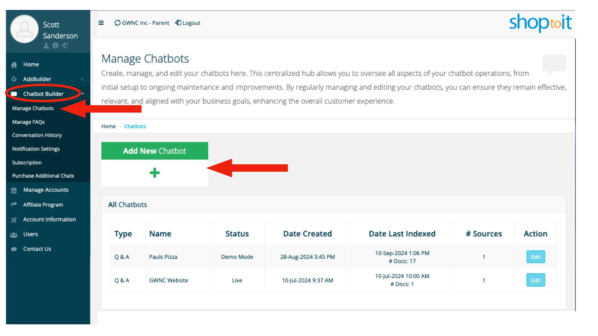 QuickBot - Chatbot For Business, Chatbot builder feature