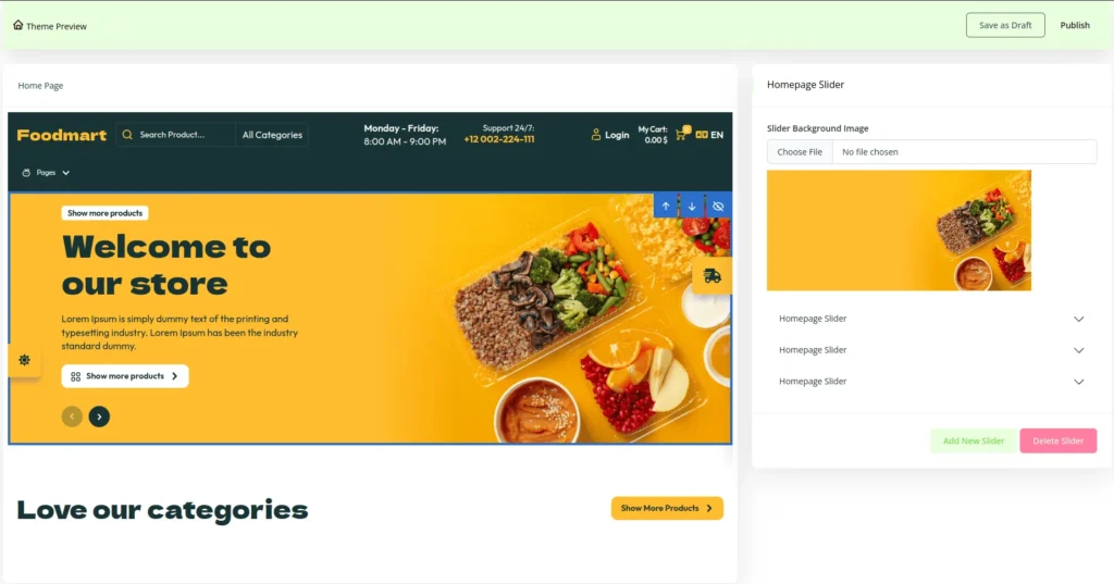 Drag & Drop Builder Preview