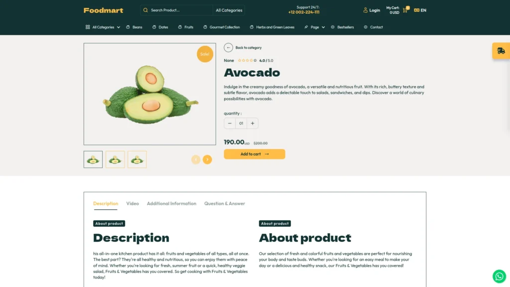 Product Detail Page Preview