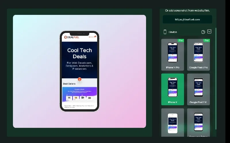add screenshots from link feature of screenshots4all - Screenshots tool