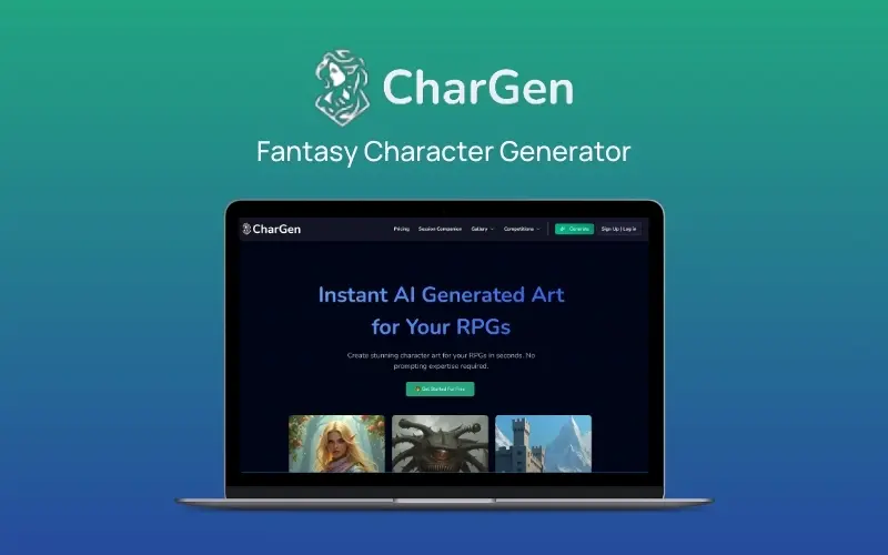 CharGen - AI Fantasy Character Generator Annual Deal Feature Image