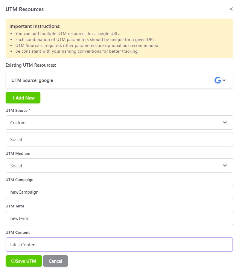ClickRadar - Link Management Tool UTM Resources