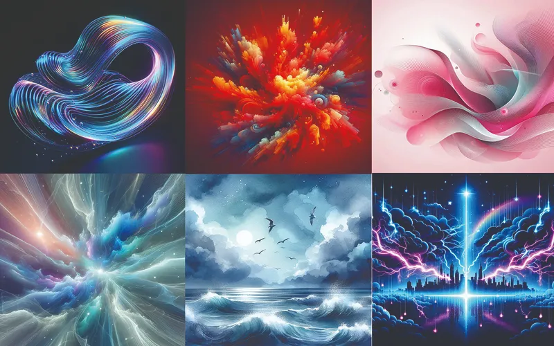 Collage of mixed color backgrounds