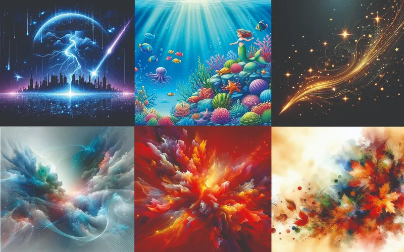 Collage of beautiful textures included