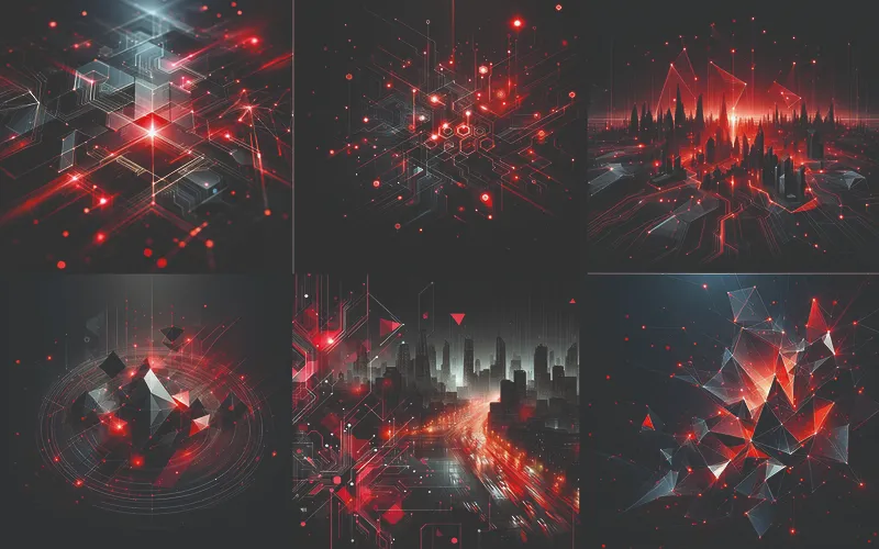 Collage of dynamic background images included