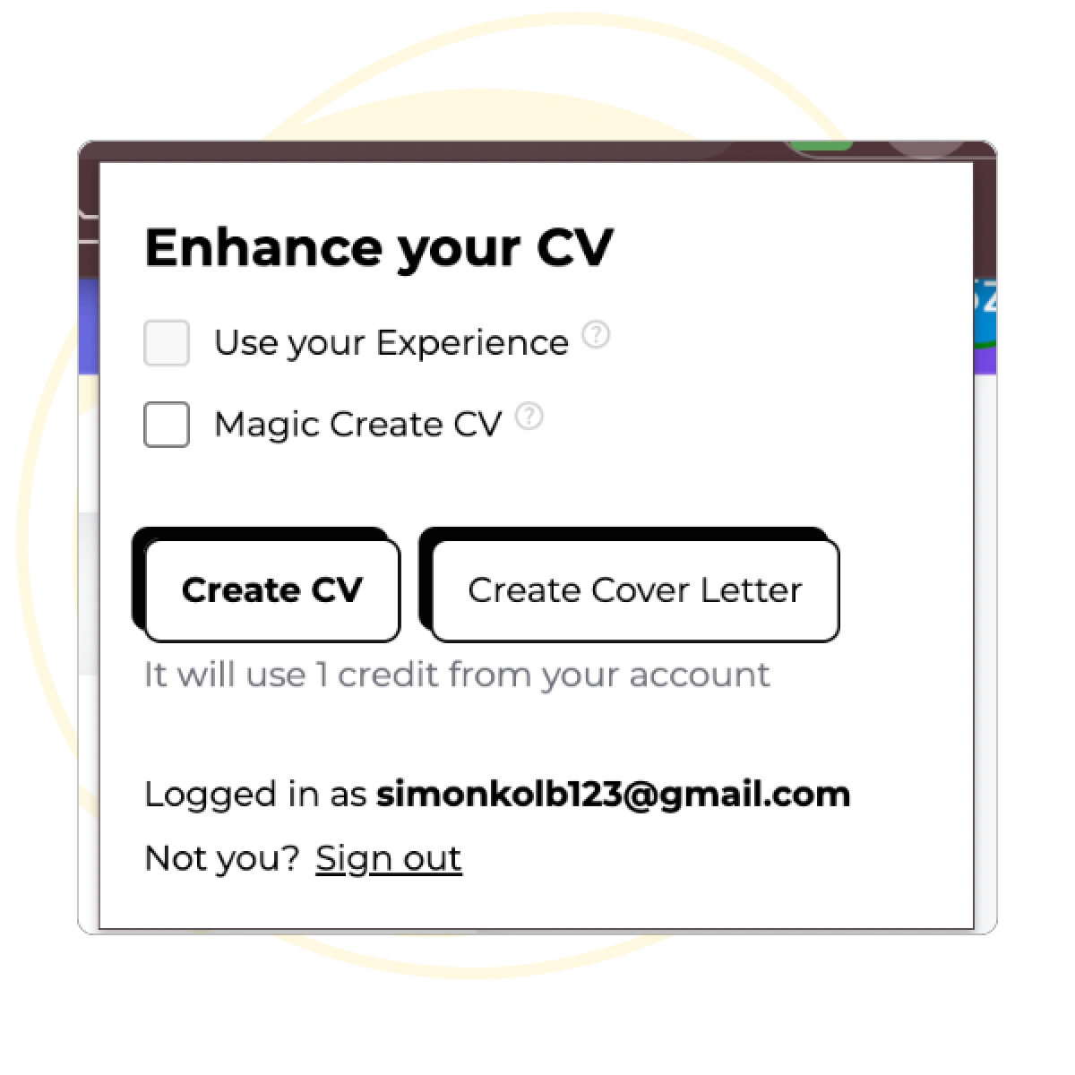 Enhance your CV feature of OneClickCV Browser extention
