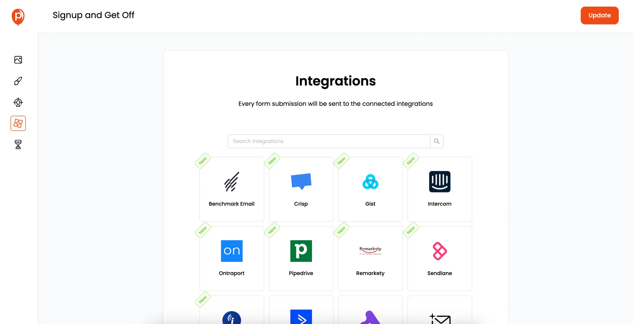 Poper - Popup Generator Integrations with other tools