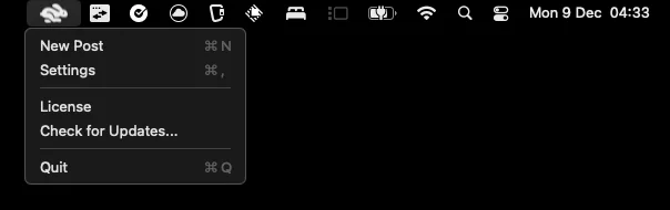 Statuz - Social Media Post Creator And Scheduler Menu Bar