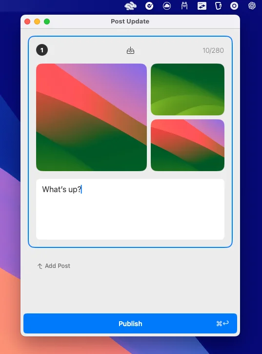 Statuz - Social Media Post Creator And Scheduler post update feature