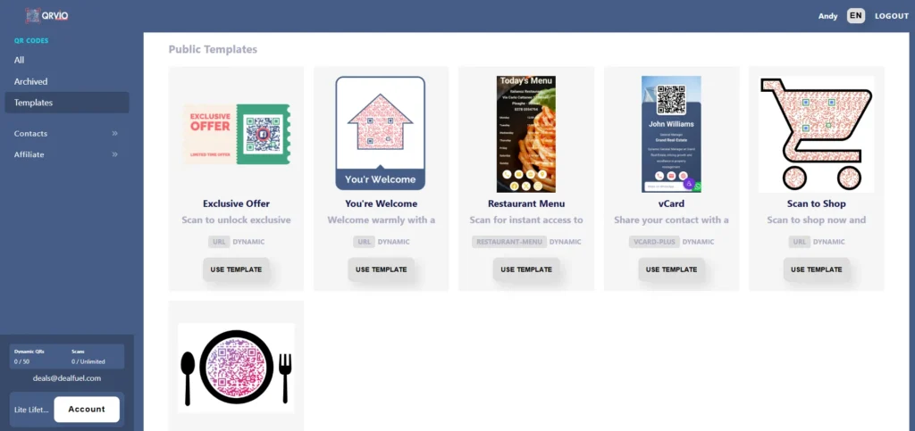Custom Templates available with QR VIo - Custom QR Code Generator Preview. qr code generator personalized, qr code generator for lifetime qr code lifetime