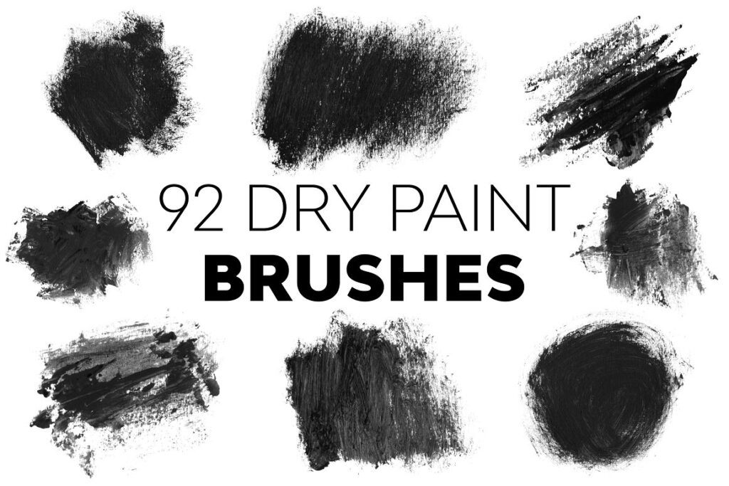dry paint ps brush