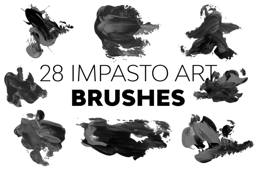 impasto photoshop texture brushes