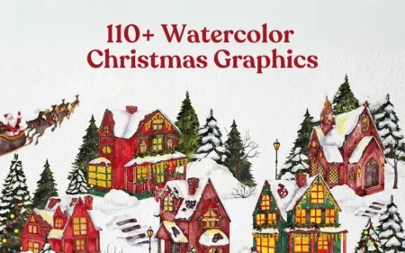 110-Watercolor-Christmas-Graphics