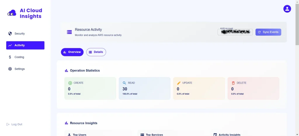 Activity Dashboard Preview