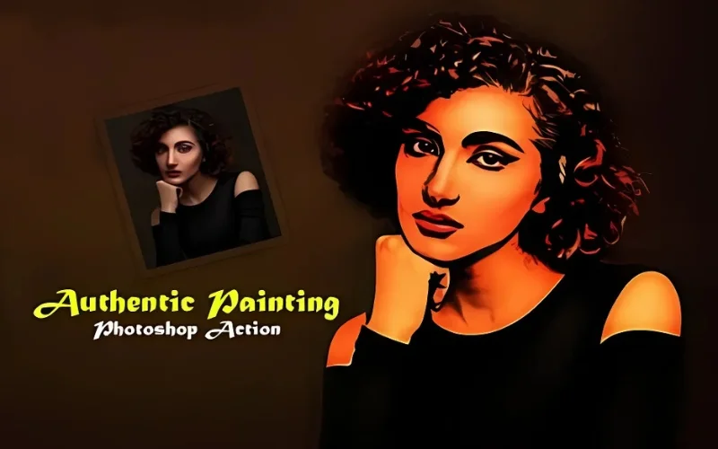 digital painting action, digital painting art photoshop action