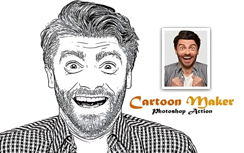 psd cartoon effect, cartoon effect psd, cool photoshop actions