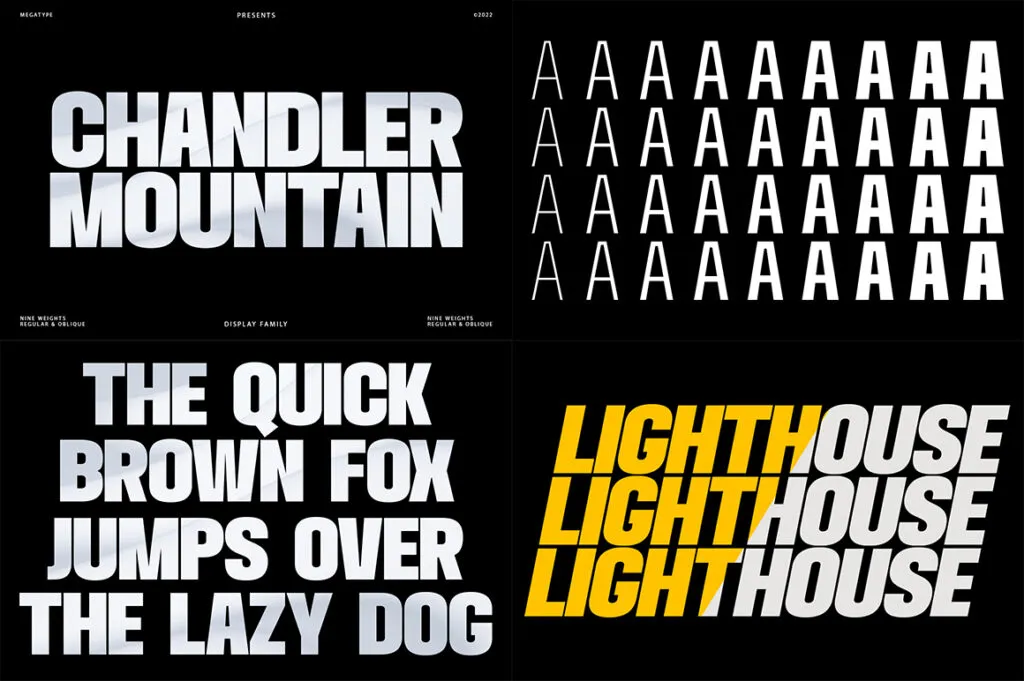 Chandler Mountain Font, premium fonts