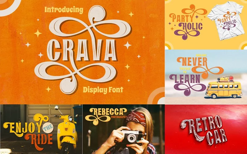 Rough font, Crava-Font