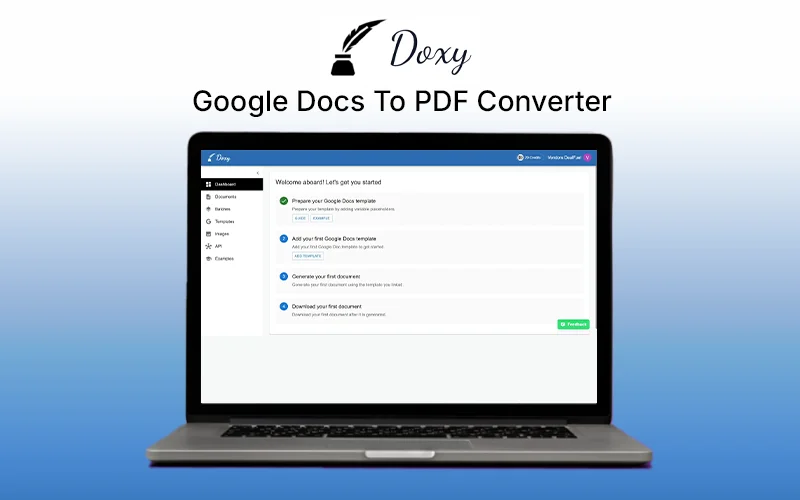 Doxy - Google Docs to PDF converter feature image