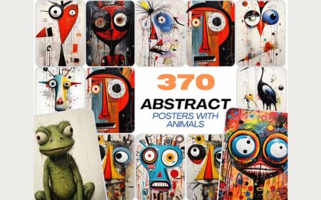 370 Hyper Realistic Abstract Animals Bundle Feature Image