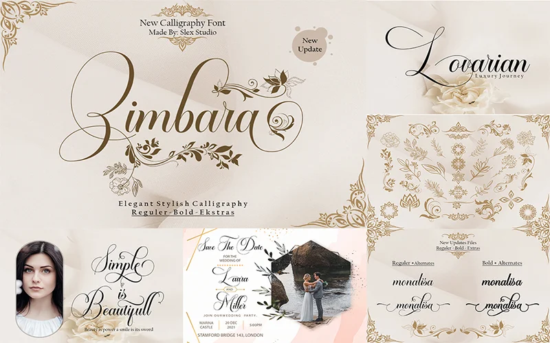 Gimbara Calligraphy Font