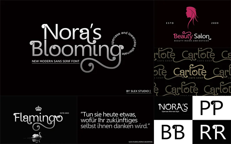 Noras-Blooming Sans-Serif Font