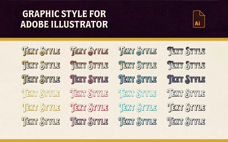 Graphic style labels preview