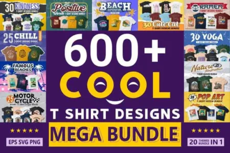 Popular tshirt designs bundle banner