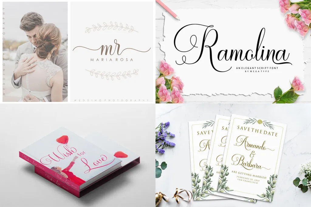 big script font, all script font, Ramolina Font