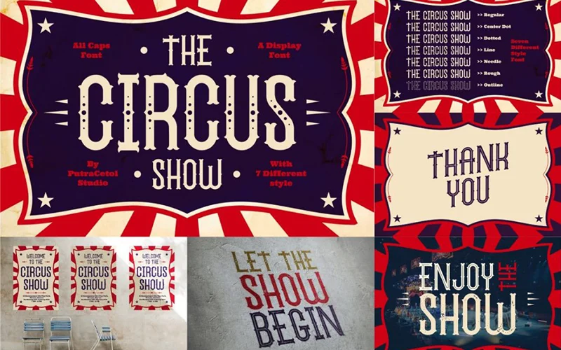 The-Circus-Show-Font, fancy modern fonts