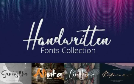 Top Handwritten Fonts Bundle Feature Image