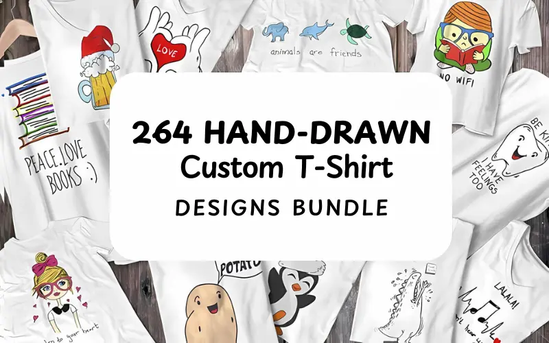 Unique Tshirt design bundle feature image