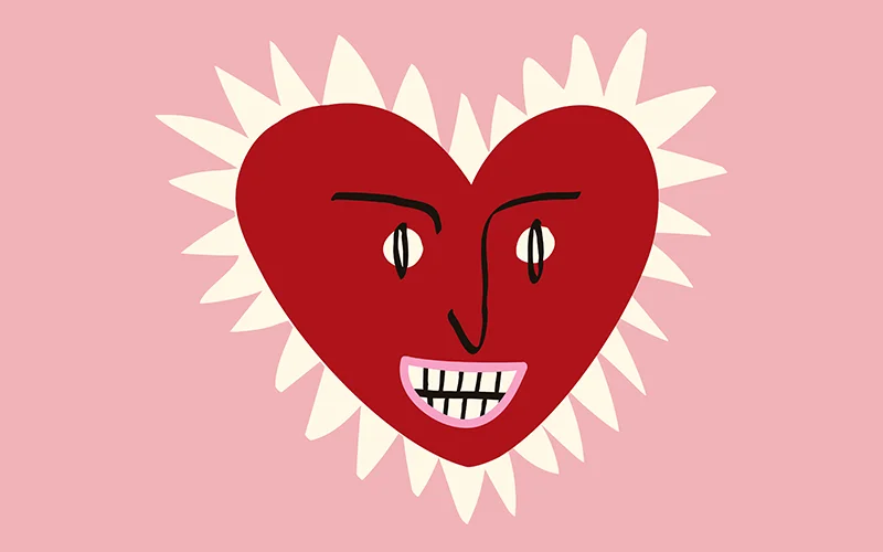 A preview of Ugly heart valentine card