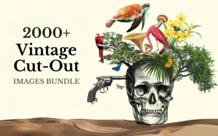Vintage- Image Cut Out-Bundle-Feature-Image