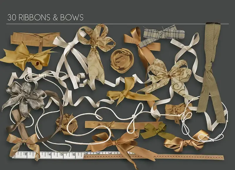 Lace illustrations, ribbon bow illustration, vintage ribbon illustration, hair bow illustration, illustration ribbon