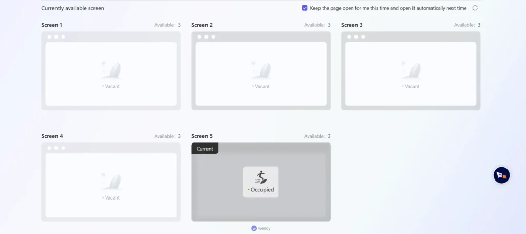 Occupied Screen Notification Preview