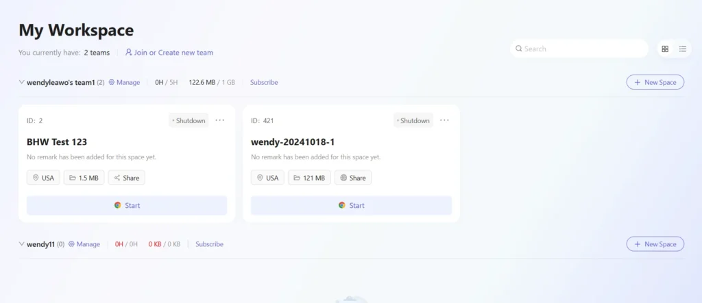Workspace Preview, subscription sharing platform, multi-account management tools