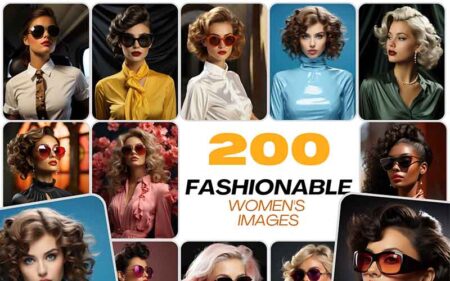 High-Res Women’s Portraits Fashion PNG Collection