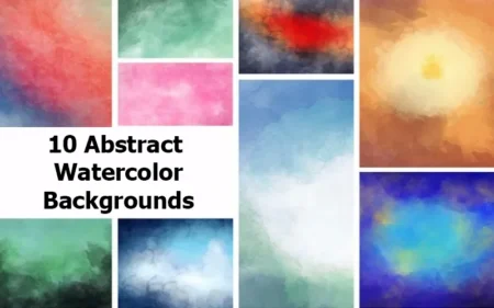 10 Abstract Watercolor Backgrounds