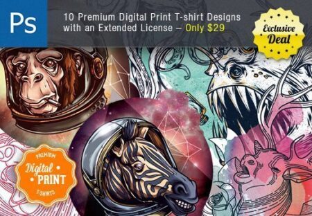 Super Premium T-Shirt Print Designs Bundle Feature Image