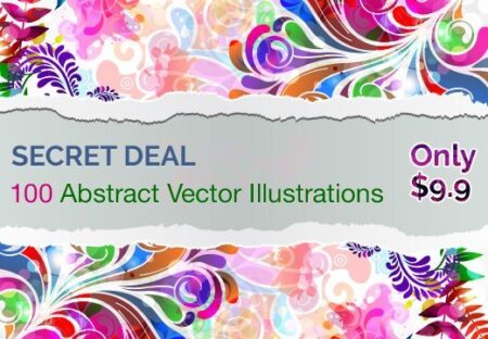 100 Abstract illustrations